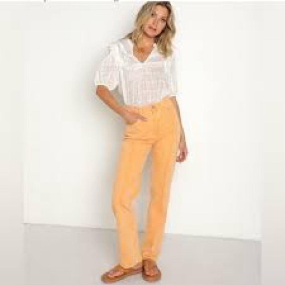 Pistola Cassie Super High Rise Straight Jeans in Nectar